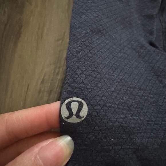 Lululemon Textured Seamless High-Rise Leggings Navy Blue Size 6 - Picture 4 of 7